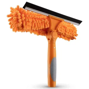 10" Rotating Squeegee with Removable Microfiber Brush