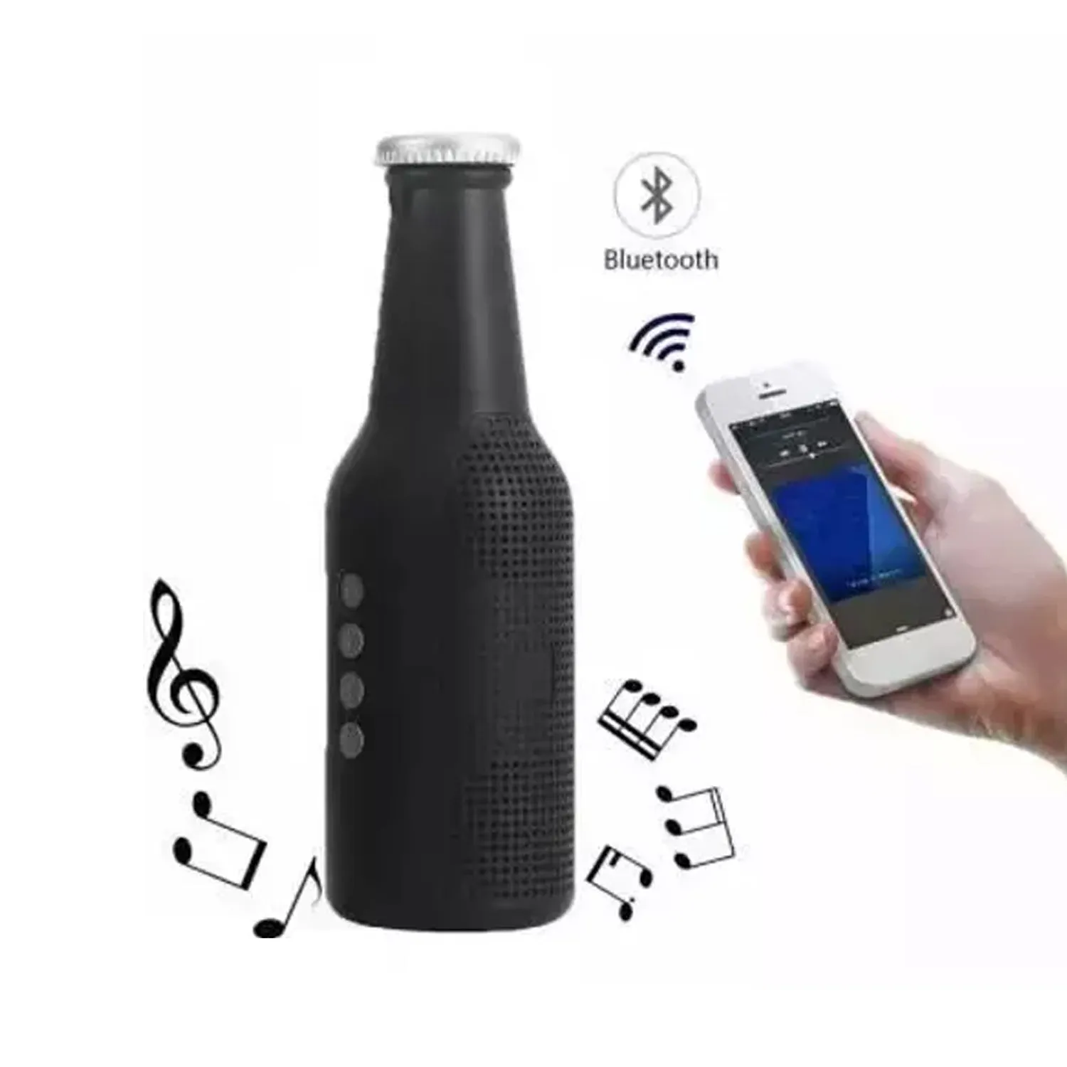 1289 Bottle Shape Bluetooth Speaker And Weatherproof Enhanced Wireless USB Rechargeable Calling / FM / AUX / USB / SD Card Support Portable Bluetooth Speaker with Rich Deep Bass blootuth speaker(Media Player)