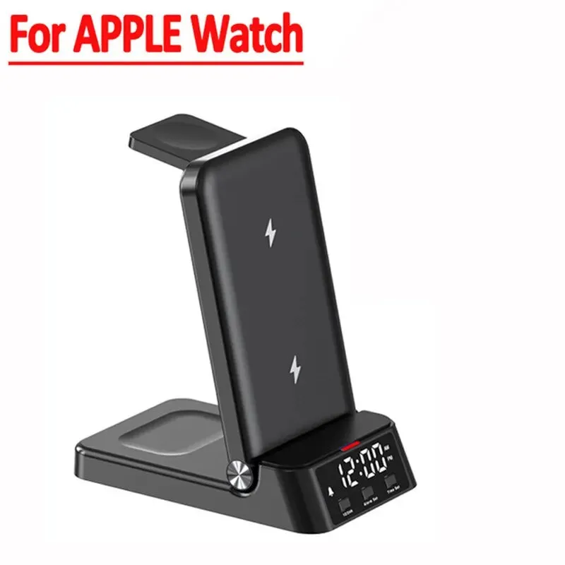 15W 4 In 1 Wireless Charger Stand For iPhone 15 14 13 12 X Samsung Galaxy S22 S21 Apple Watch Airpods Fast Charging Dock Station