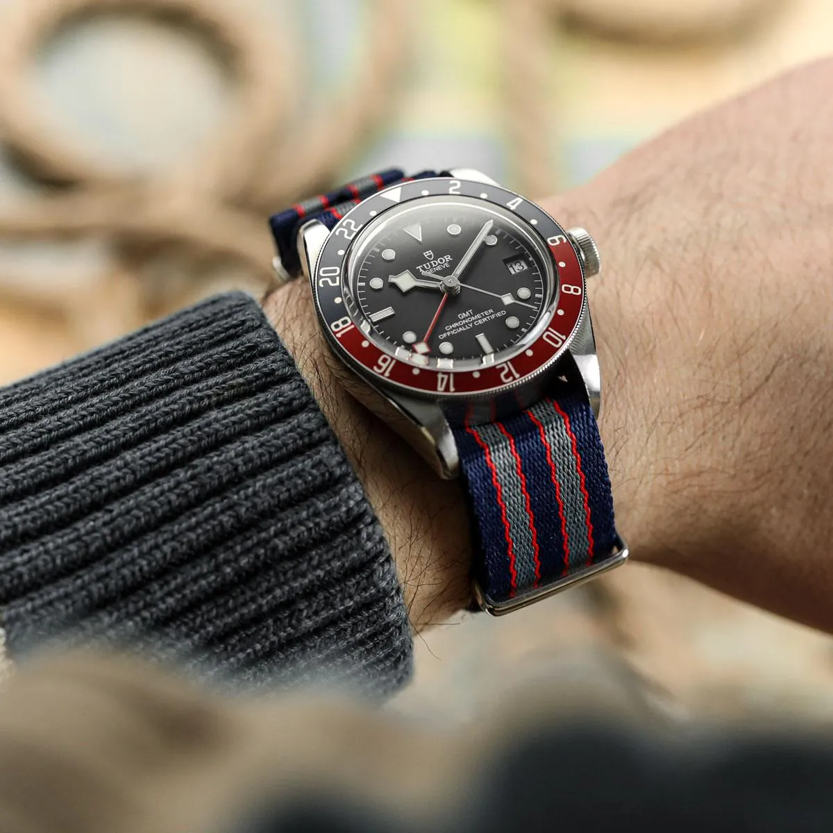 1973 British Military Watch Strap: APEX - Navy Blue