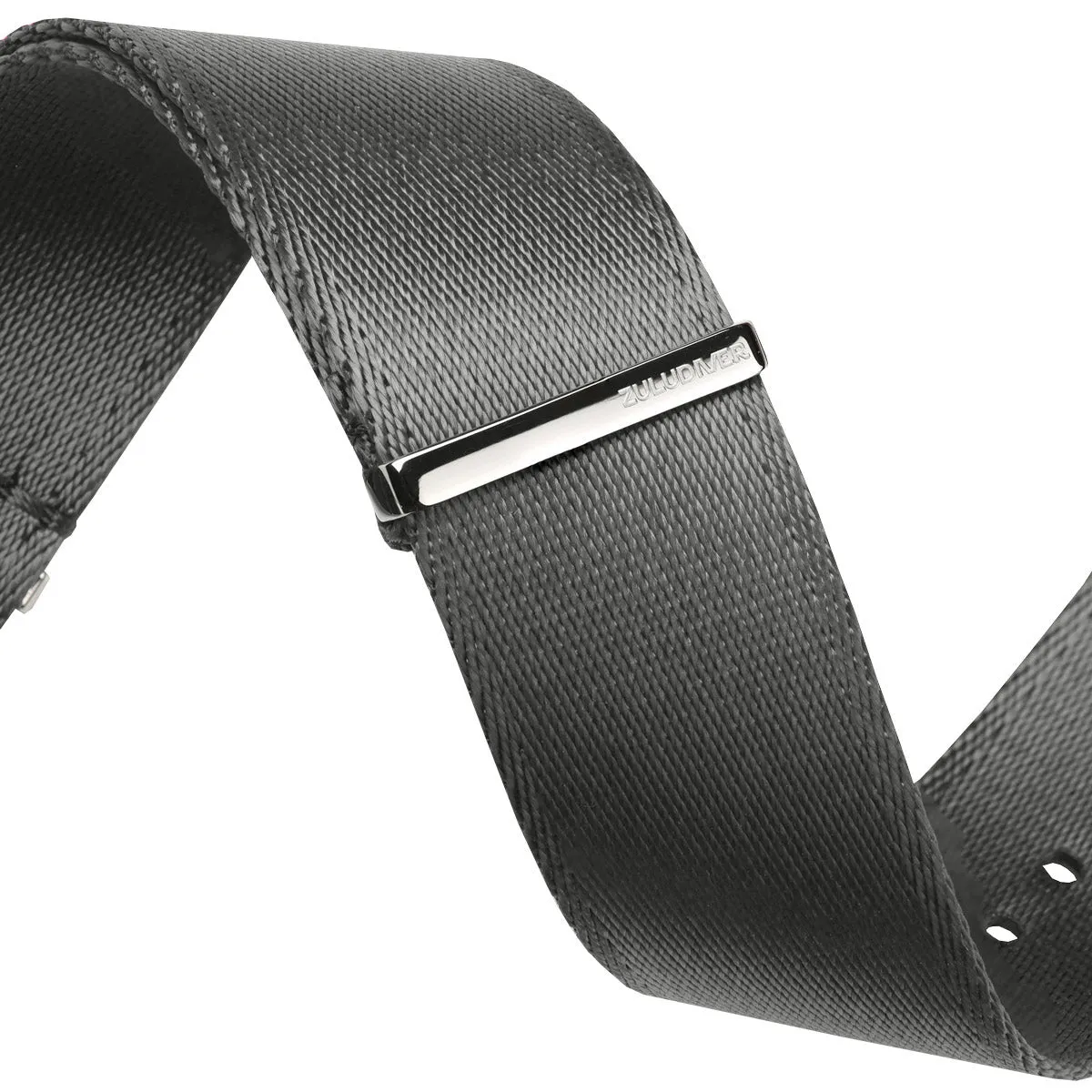 1973 British Military Watch Strap: ARMOURED RECON - Admiralty Grey, Polished