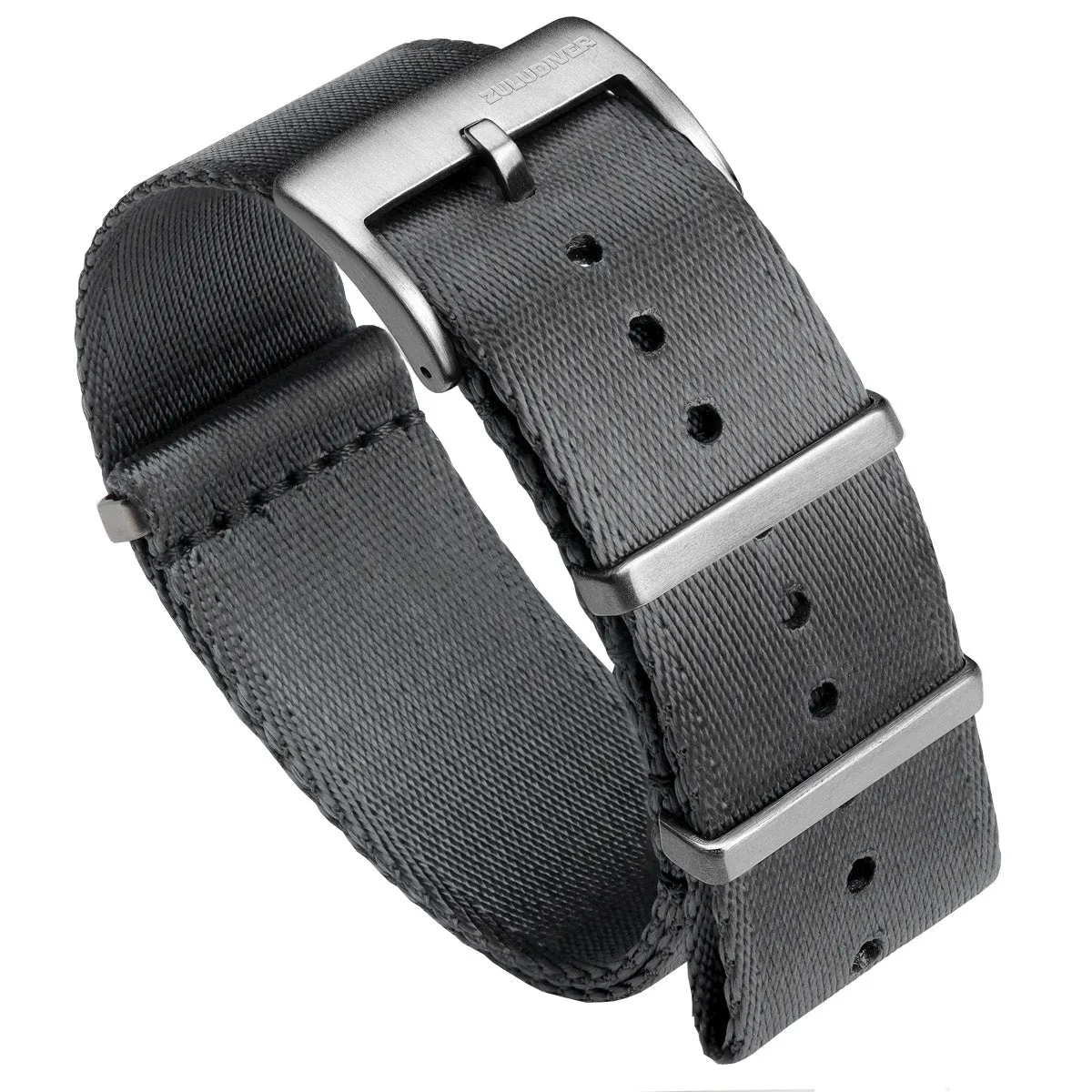 1973 British Military Watch Strap: ARMOURED RECON - Admiralty Grey, Satin