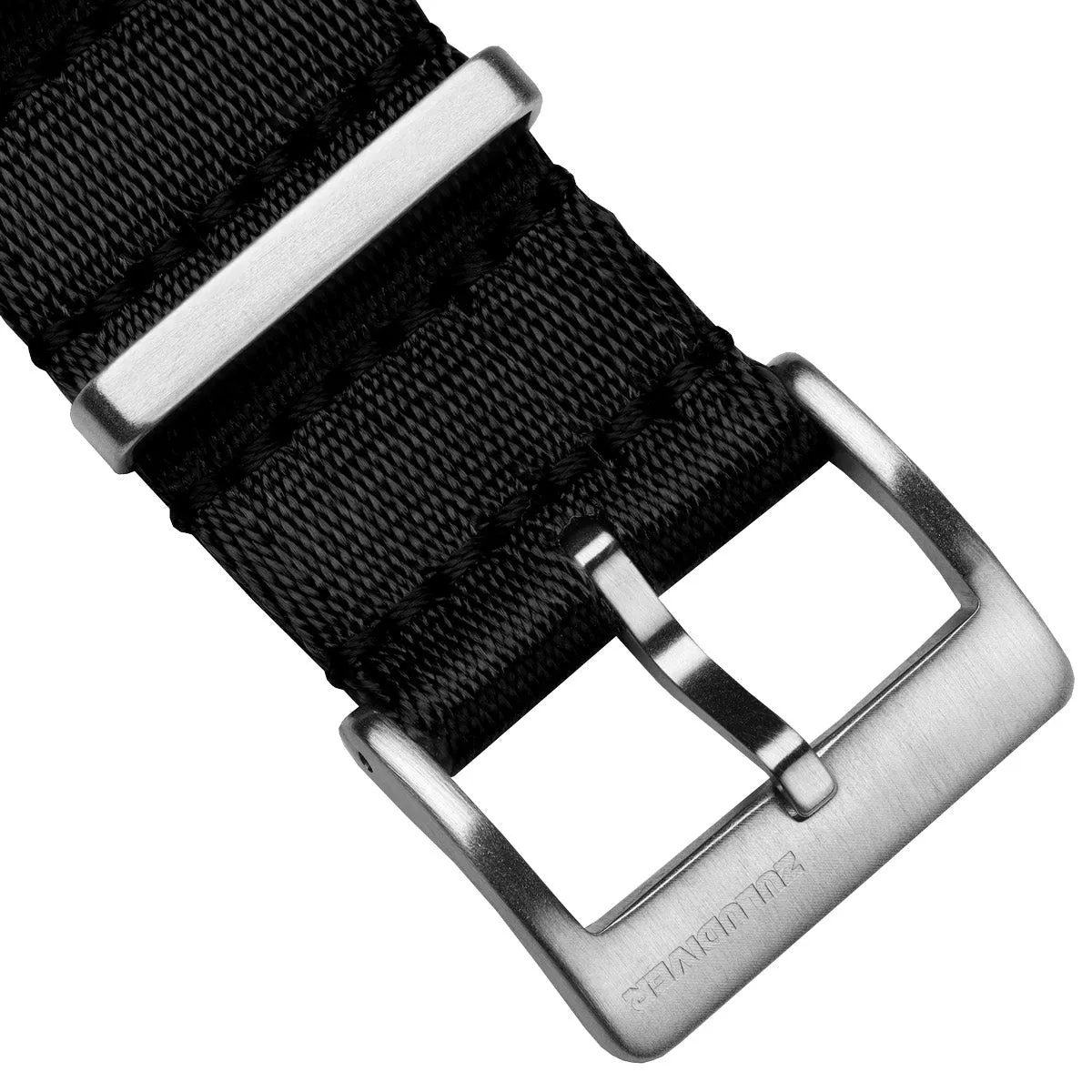 1973 British Military Watch Strap: ARMOURED RECON - Military Black, Satin