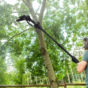 2-in-1 Cordless Pole Saw and Chainsaw for Tree Trimming with Battery and Charger