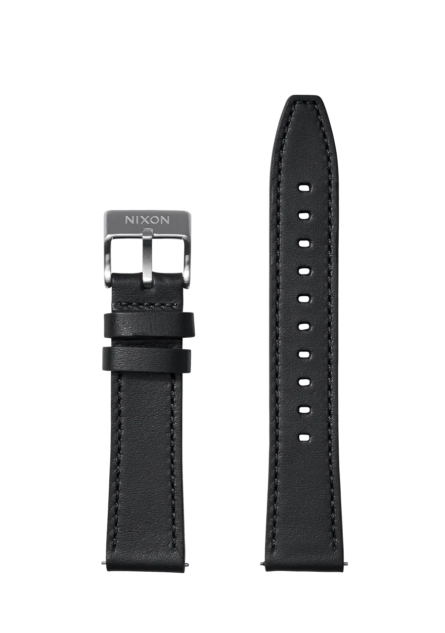 20mm Horween Leather Band - Black