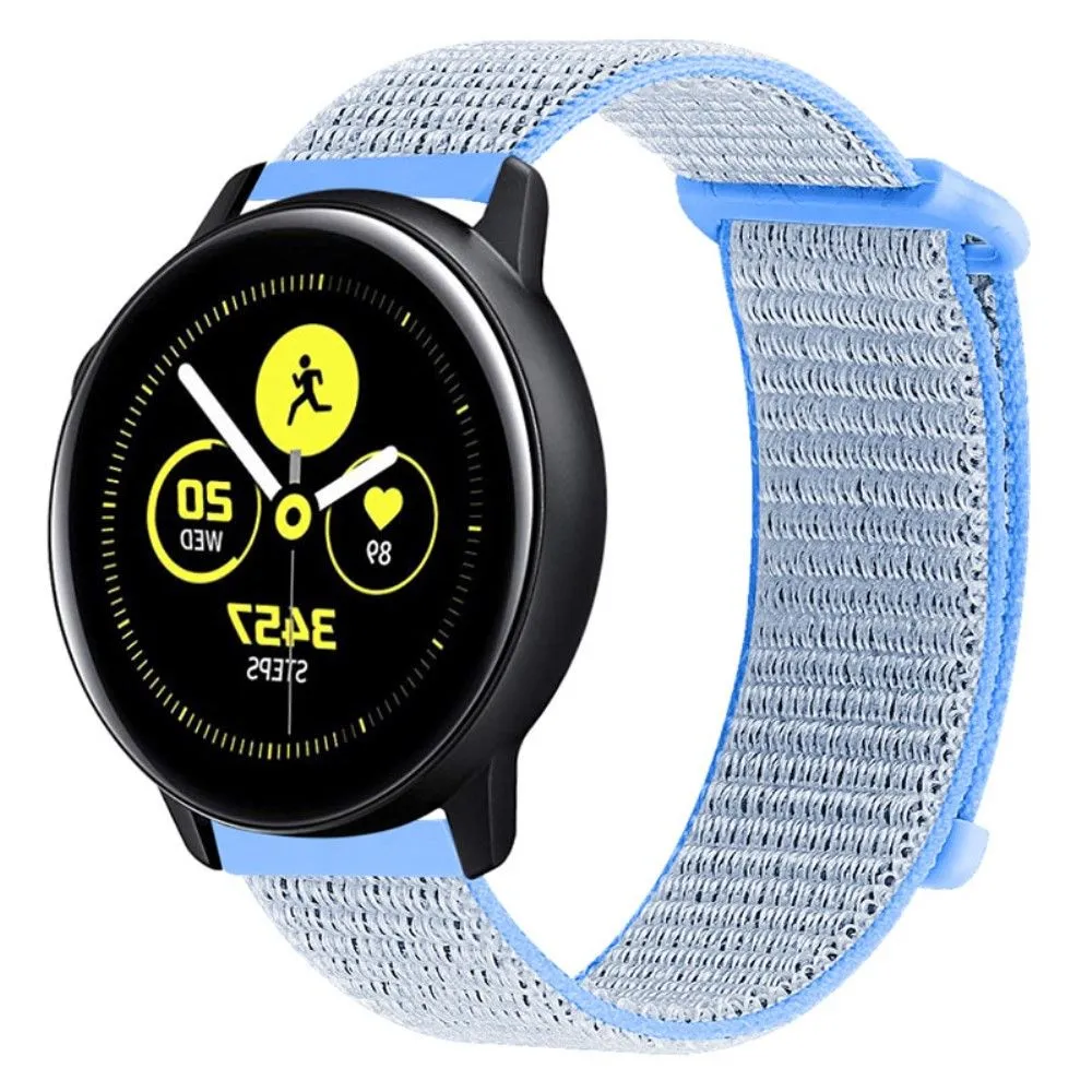 20mm nylon loop watch strap for Samsung Galaxy Watch - Lake Blue