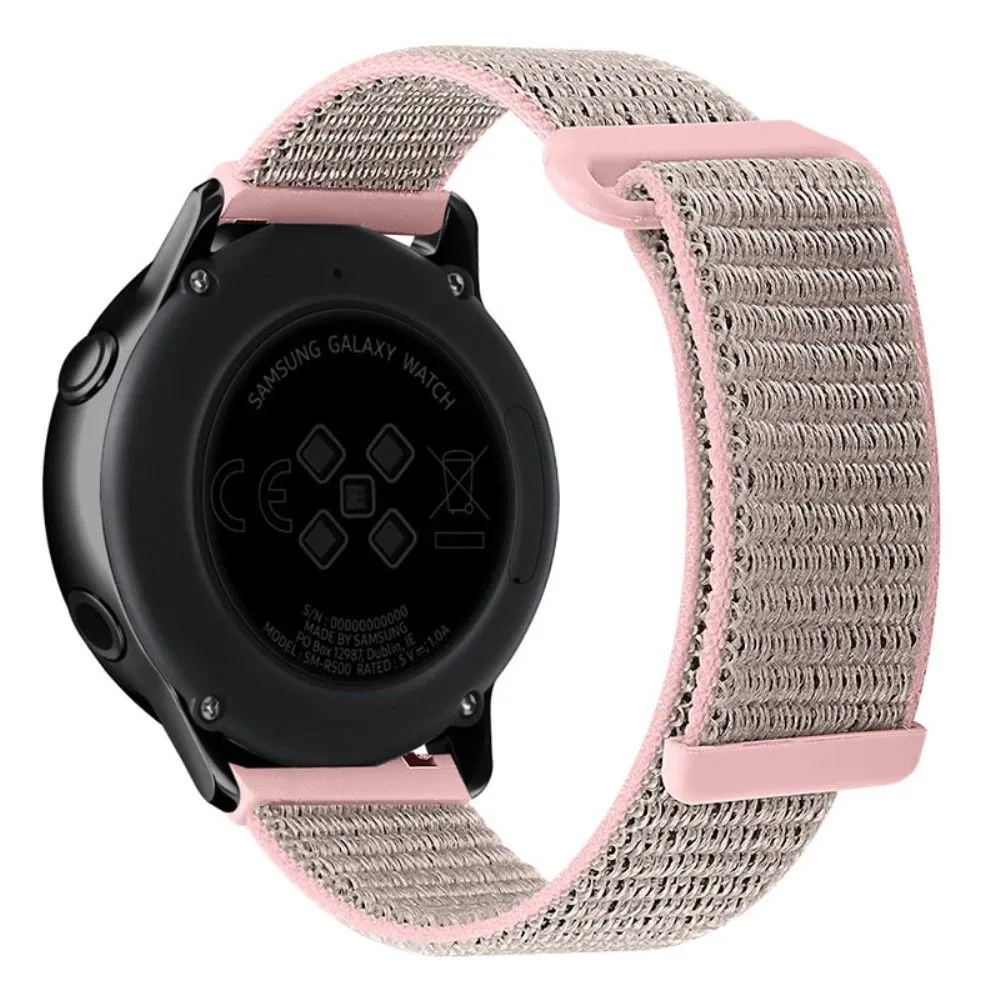 20mm nylon loop watch strap for Samsung Galaxy Watch - Light Pink