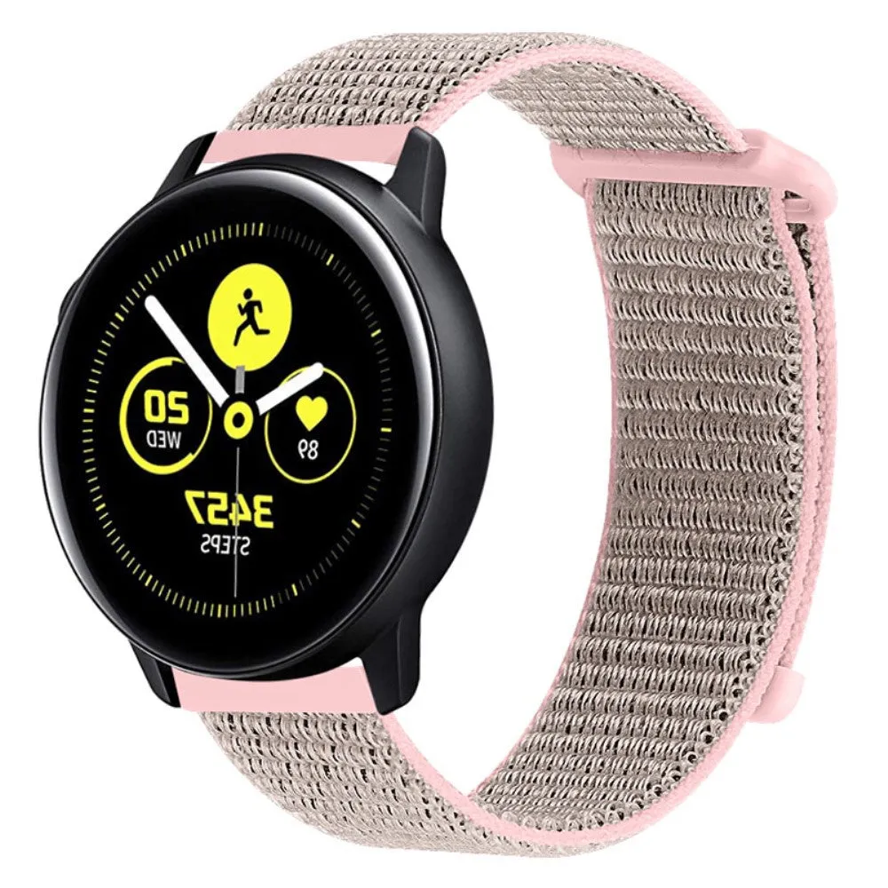 20mm nylon loop watch strap for Samsung Galaxy Watch - Light Pink