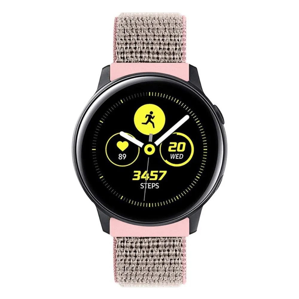 20mm nylon loop watch strap for Samsung Galaxy Watch - Light Pink