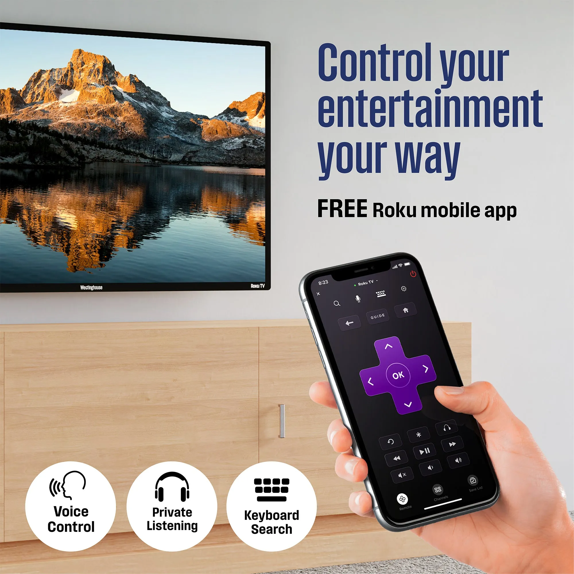 32″ HD Smart Roku TV