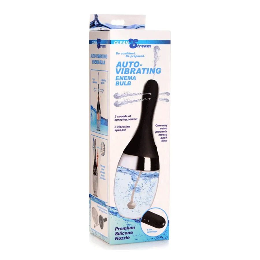 350ml Auto-Vibrating Anal Enema Bulb by CleanStream