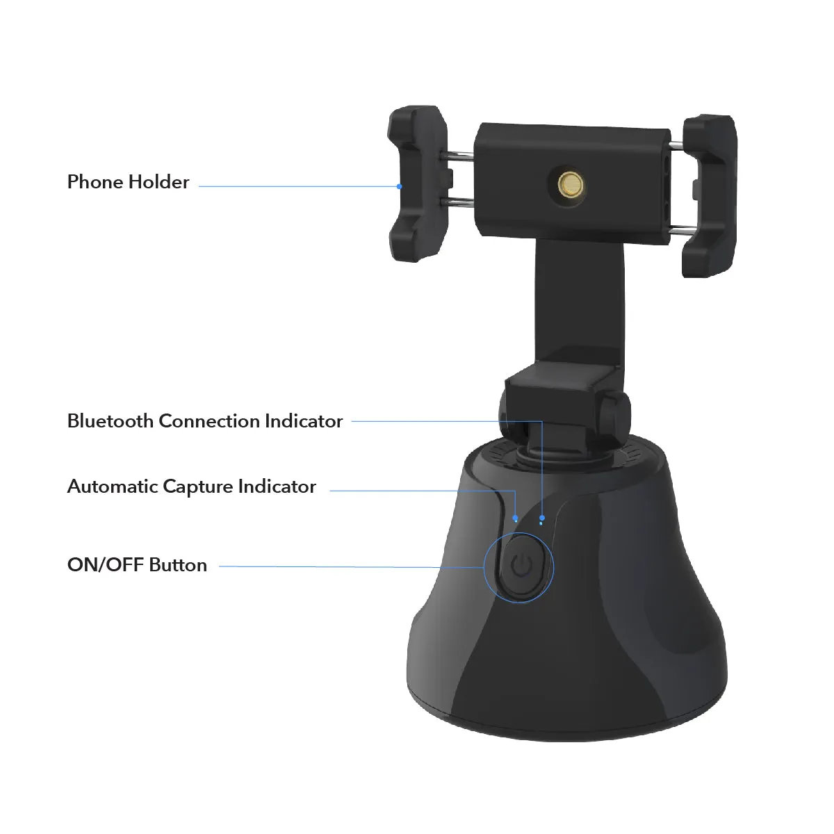 360 Degree Motion Tracker Rotation Auto Face Detection