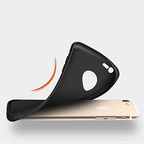 360 degree  With All Sides Protection ( Patteren Series) Carbon Fiber TPU Back Case Cover For Apple iPhone 6 / iPhone 6S (4.7) (Black)