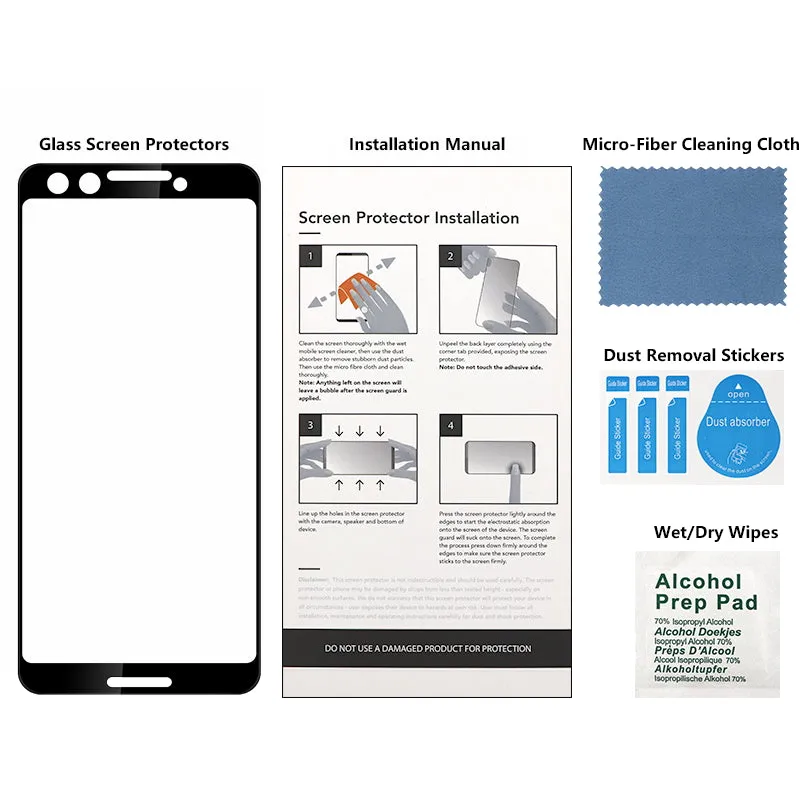 3D Curved Glass Full Screen Protector For Google Pixel 3/3 XL