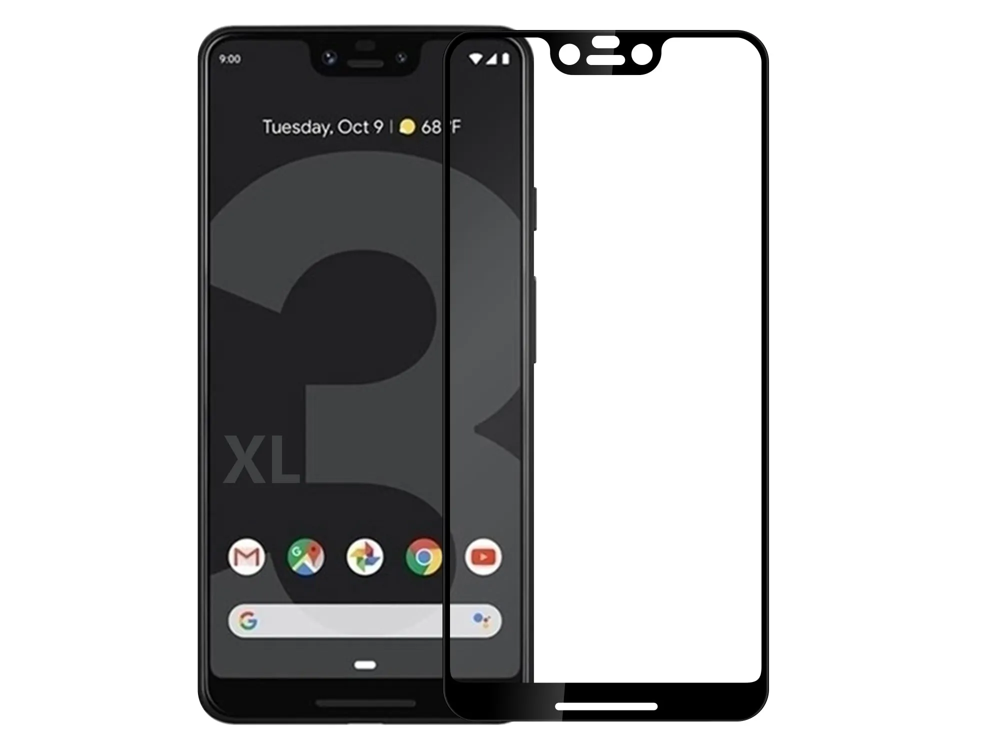 3D Curved Glass Full Screen Protector For Google Pixel 3/3 XL