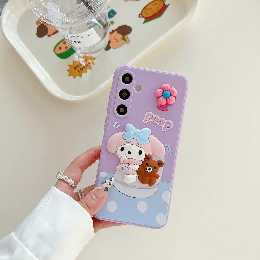 3D Spin Flower Silicone Soft Phone Case - Realme 12 Pro Plus