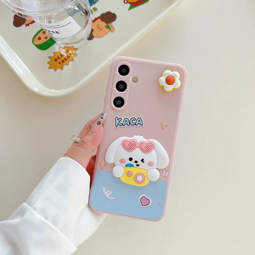 3D Spin Flower Silicone Soft Phone Case - Realme 12 Pro Plus