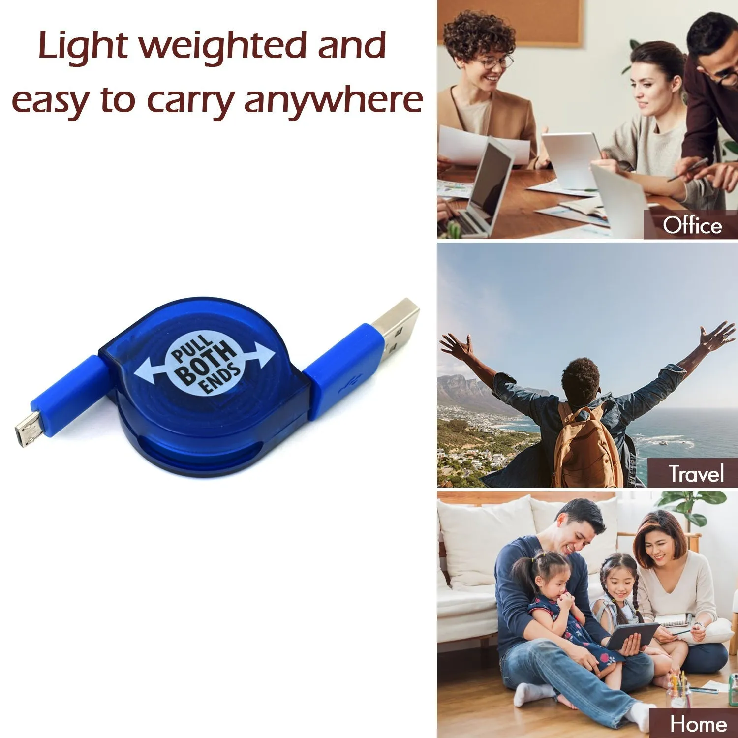 7400 Retractable Usb Charge widely used for charging various types of smartphones and technical devices present in all kind of places etc.