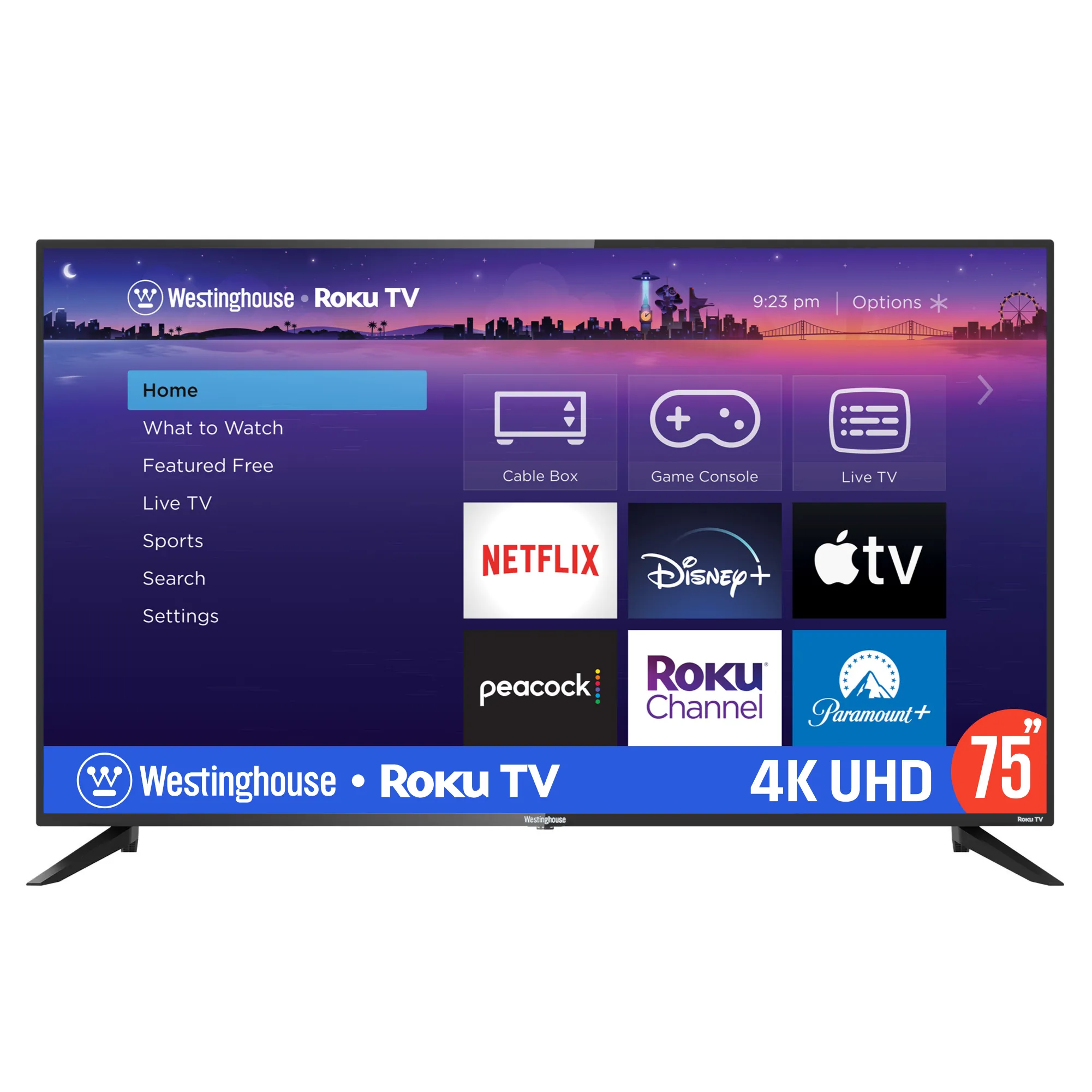 75″ 4K Ultra HD Smart Roku TV with HDR