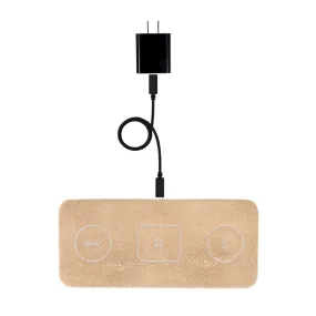 Ace 3-in-1 Portable Wireless Fast Charging Pad (Tan)