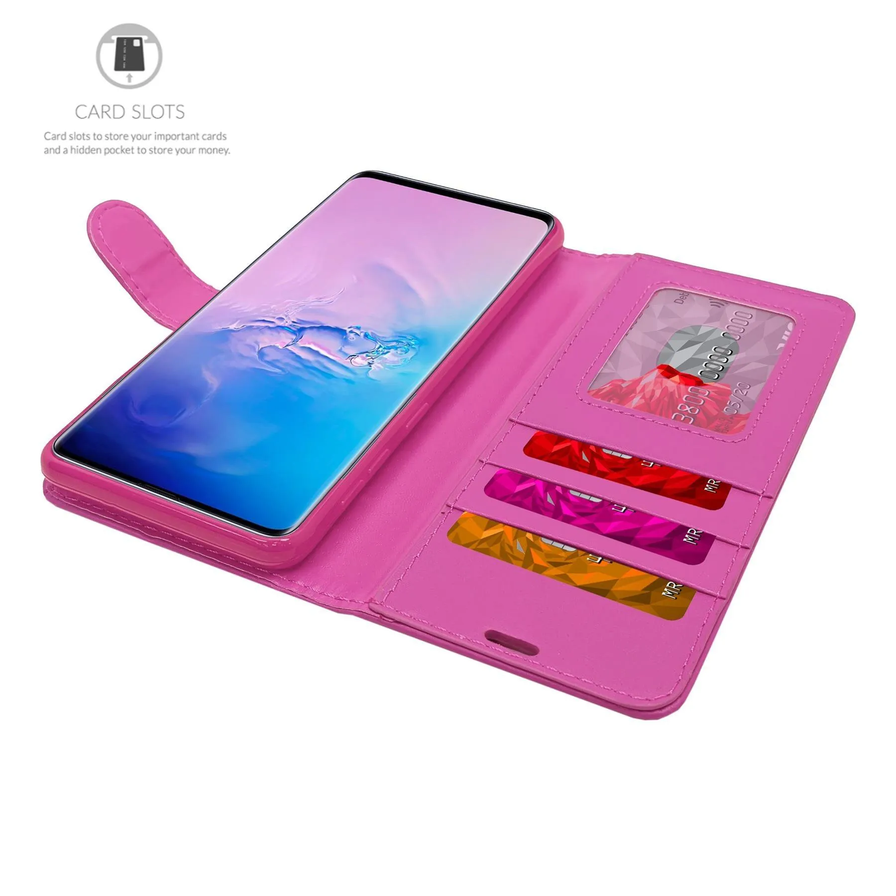 Alcatel 3V Flip Folio Book Wallet Case