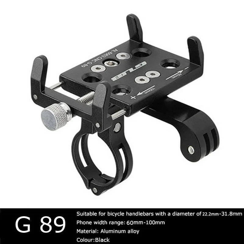 Aluminum Alloy Motorcycle Phone Holder Sports Camera Navigation Stand Bike Phone Mount Flashlight Bracket Bicycle Phone Holder