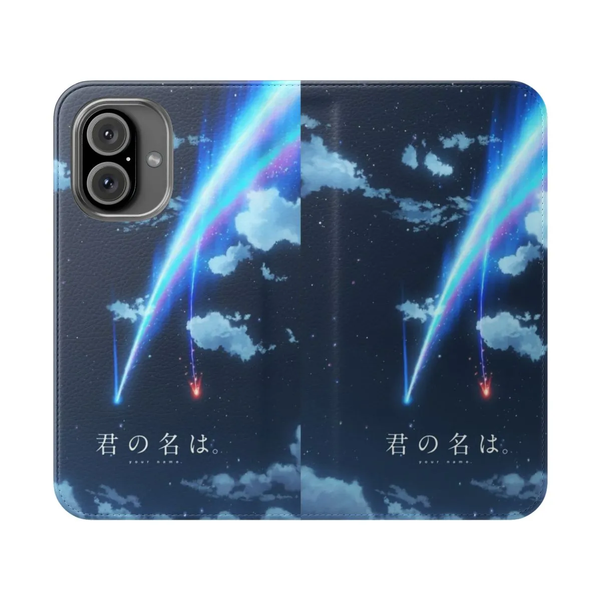 Anime Flip Cover Phone Case for "Your Name" Fans