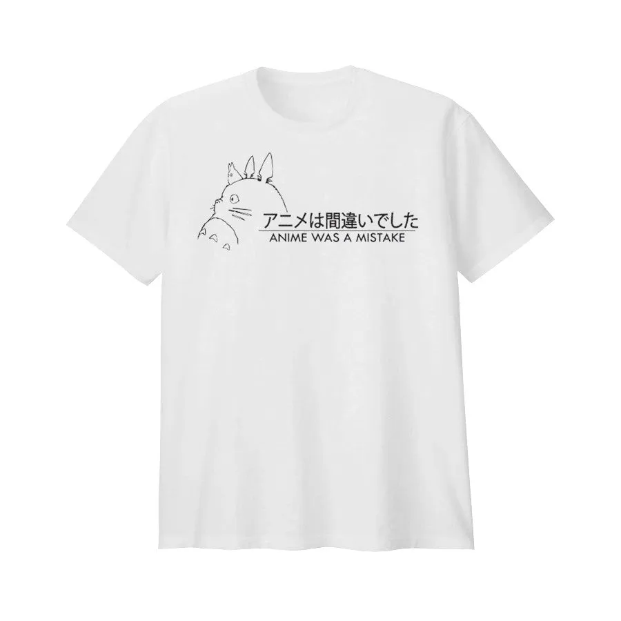 ANIME WAS A MISTAKE TEE SHIRT WHITE