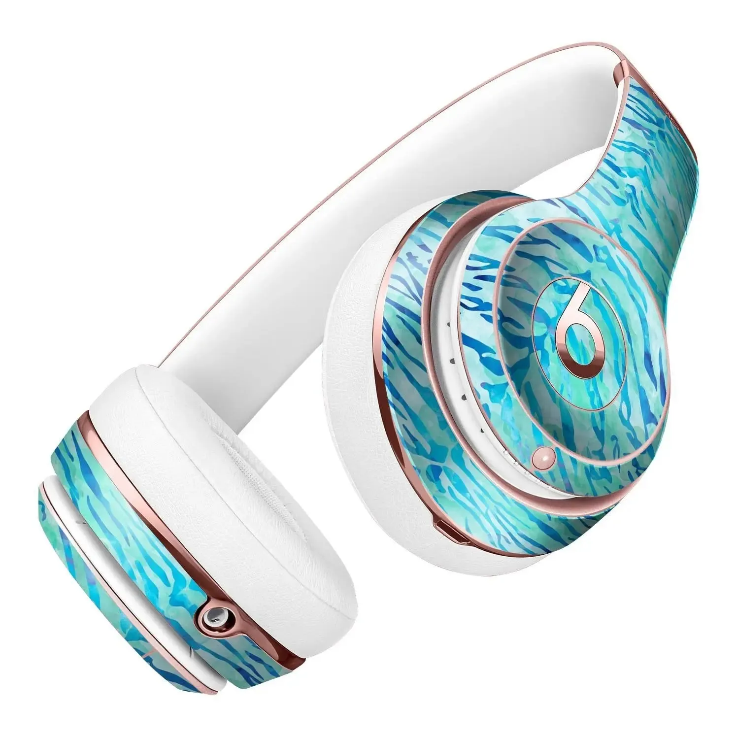 Aqua Watercolor Tiger Pattern Full-Body Skin Kit for the Beats by Dre-Tiger Skin Beats by Dre