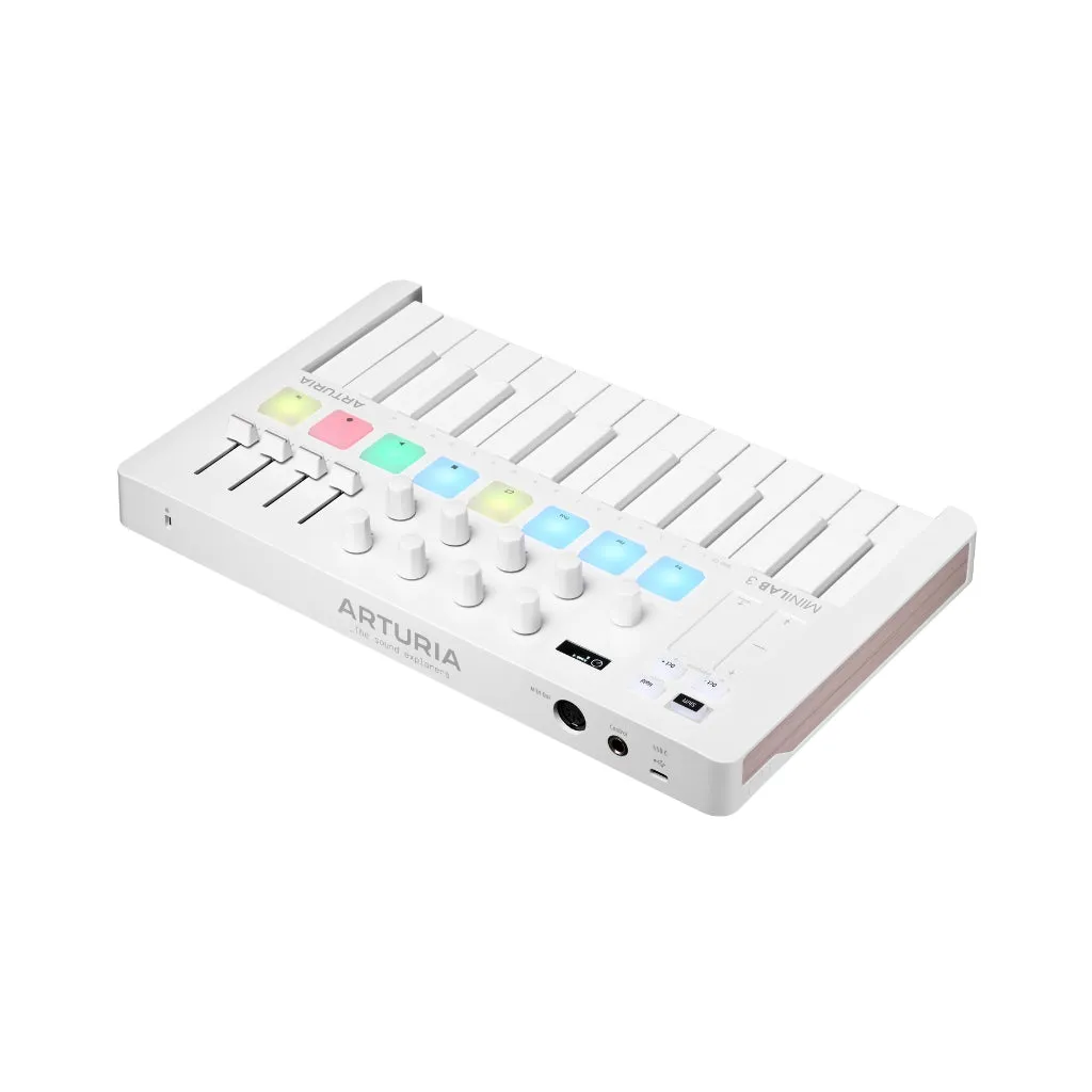 Arturia MiniLab 3 25-Key MIDI Controller - Limited Edition Alpine White