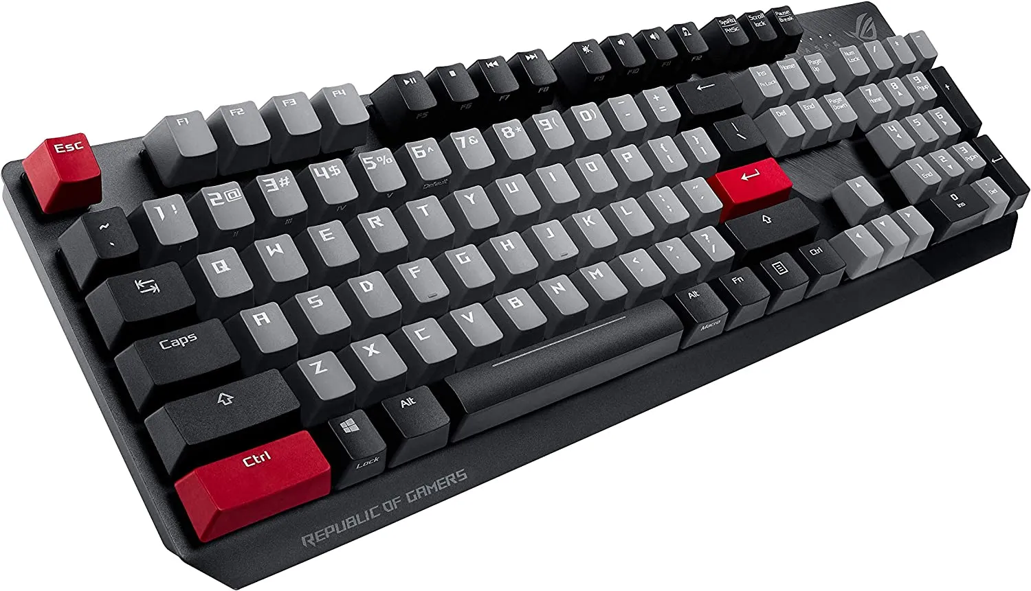 Asus Rog Strix Scope PBT Mechanical Wired Gaming Keyboard, Macro Keys, Cherry MX Switches RGB Red