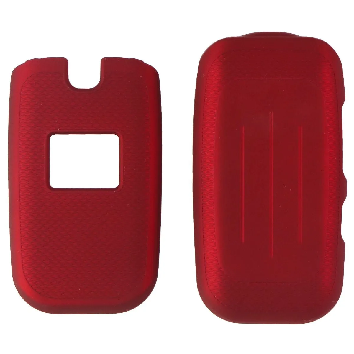 AT&T Soft Touch Shield Hard Case for LG B470 Flip Phone - Red