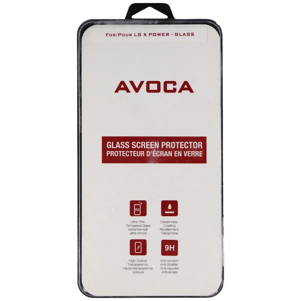 Avoca Glass Screen Protector for LG X Power Smartphone - Clear