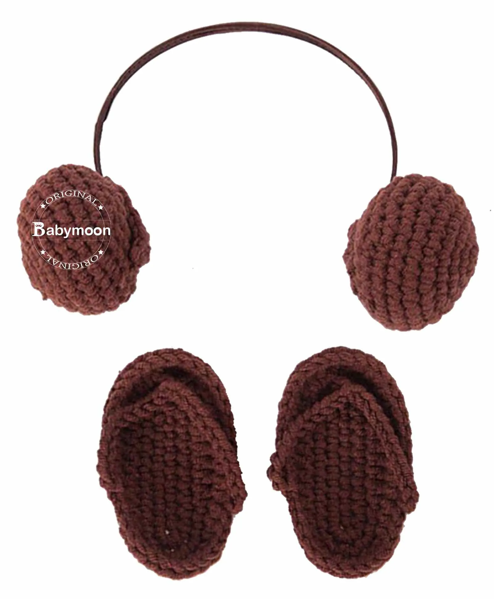 Babymoon Headphones & Slippers for New Born Baby Photography Accessories