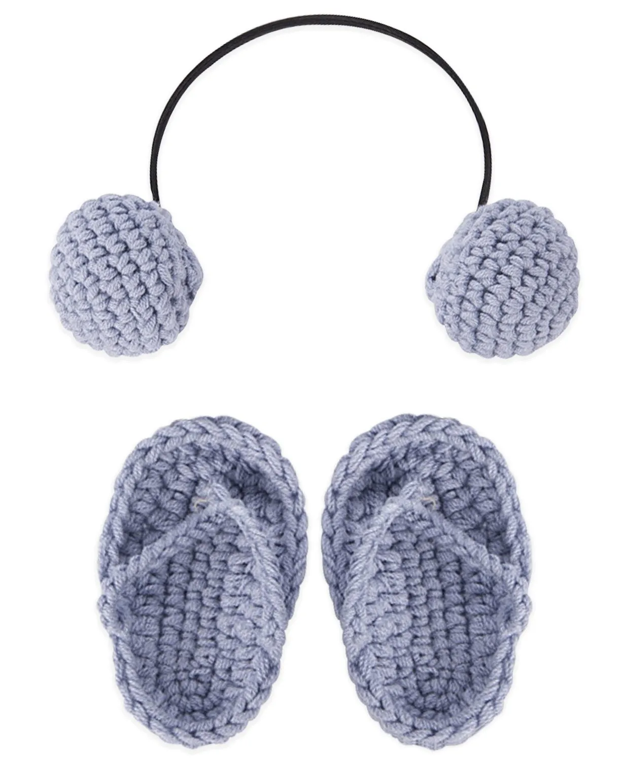 Babymoon Headphones & Slippers for New Born Baby Photography Accessories