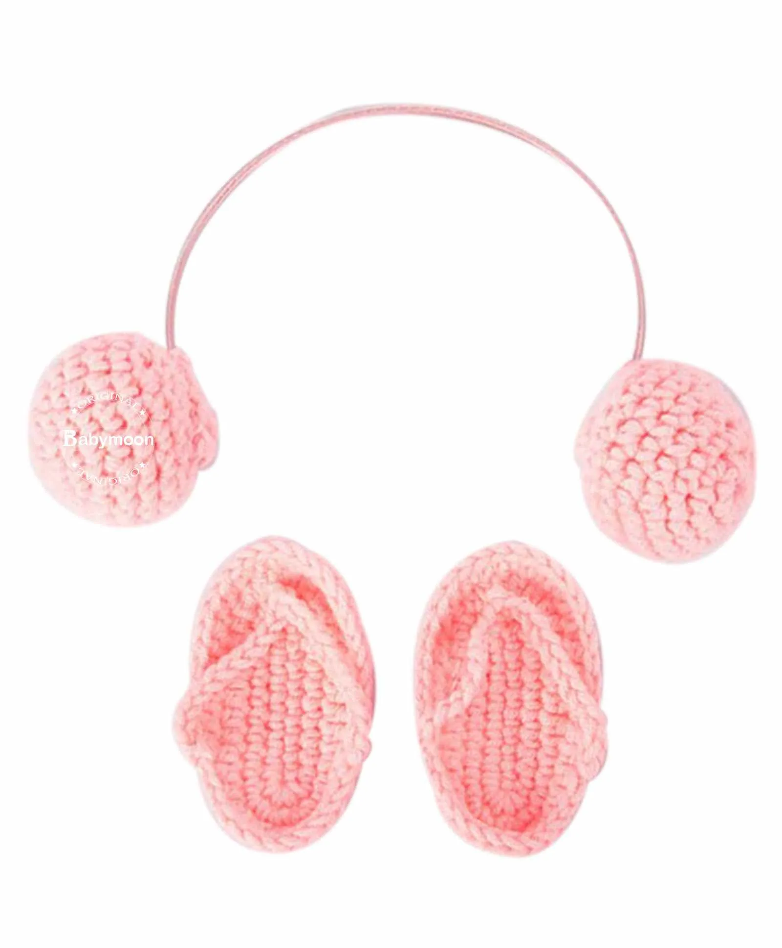 Babymoon Headphones & Slippers for New Born Baby Photography Accessories