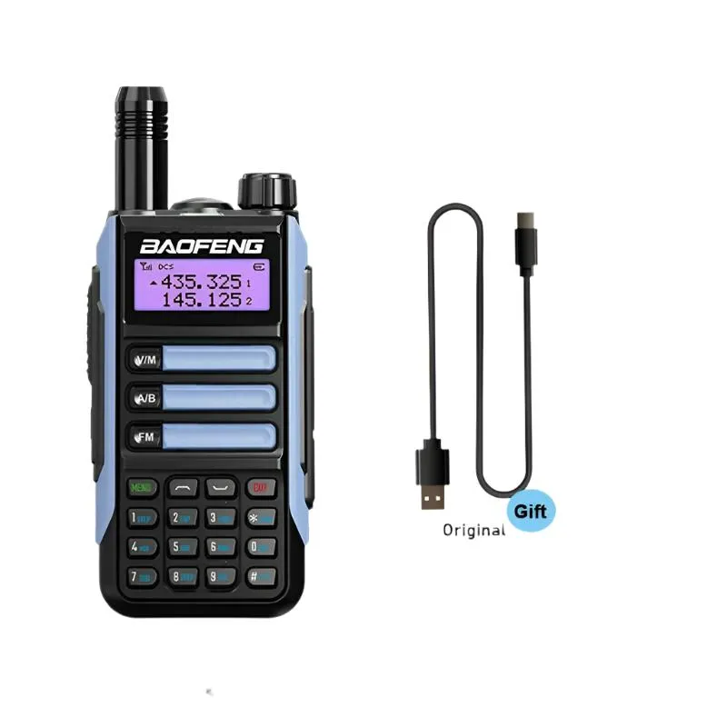 BaoFeng UV-16 Plus Walkie Talkie High Power USB C 10KM Long Range UV-16 Two Way Radio Dual Band Waterproof Transceiver FM Radio