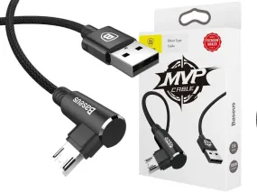 BASEUS MVP Elbow Lightning/Type C/Micro USB Charging Data Sync Cable