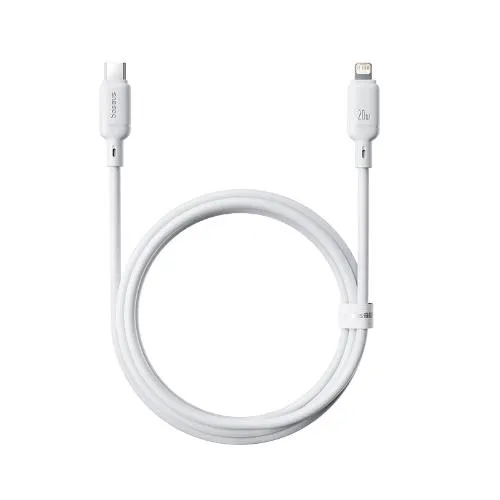 Baseus Silky Series Fast Charging Cable Type-C to Ip, 20Watts, 1Mm, Moon White