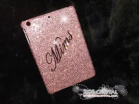 Bedazzled Bling iPAD CASE / Cover with Pink Swarovski or Czech crystal (iPad air, iPad pro, iPad mini are available)Strass Sparkly