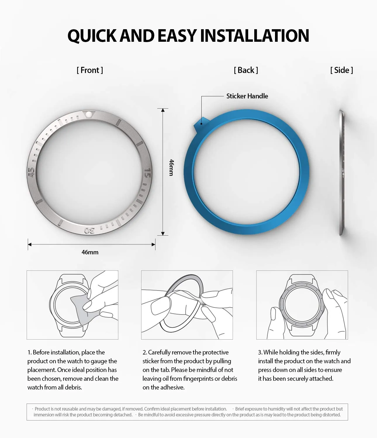 Bezel Styling for Galaxy Watch 46mm / Galaxy Gear S3 Frontier