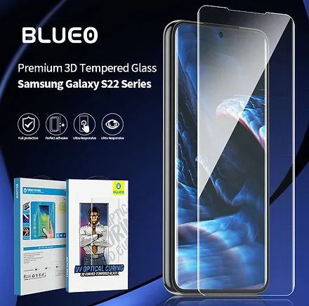 Blueo Full Glue UV Tempered Glass for Galaxy S22 Plus | Blueo