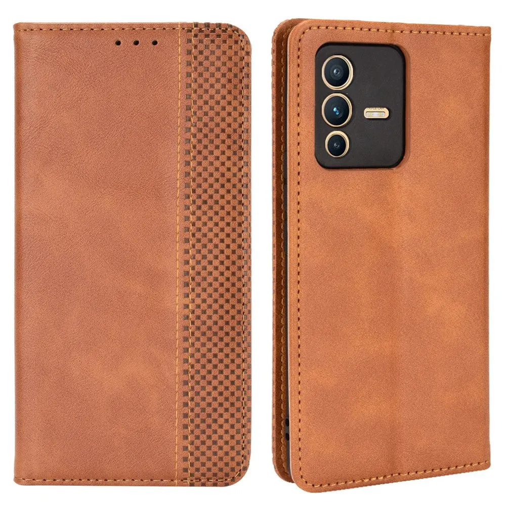 Bofink Vintage Vivo V23 Pro / S12 Pro leather case - Brown