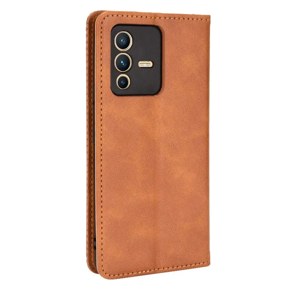 Bofink Vintage Vivo V23 Pro / S12 Pro leather case - Brown