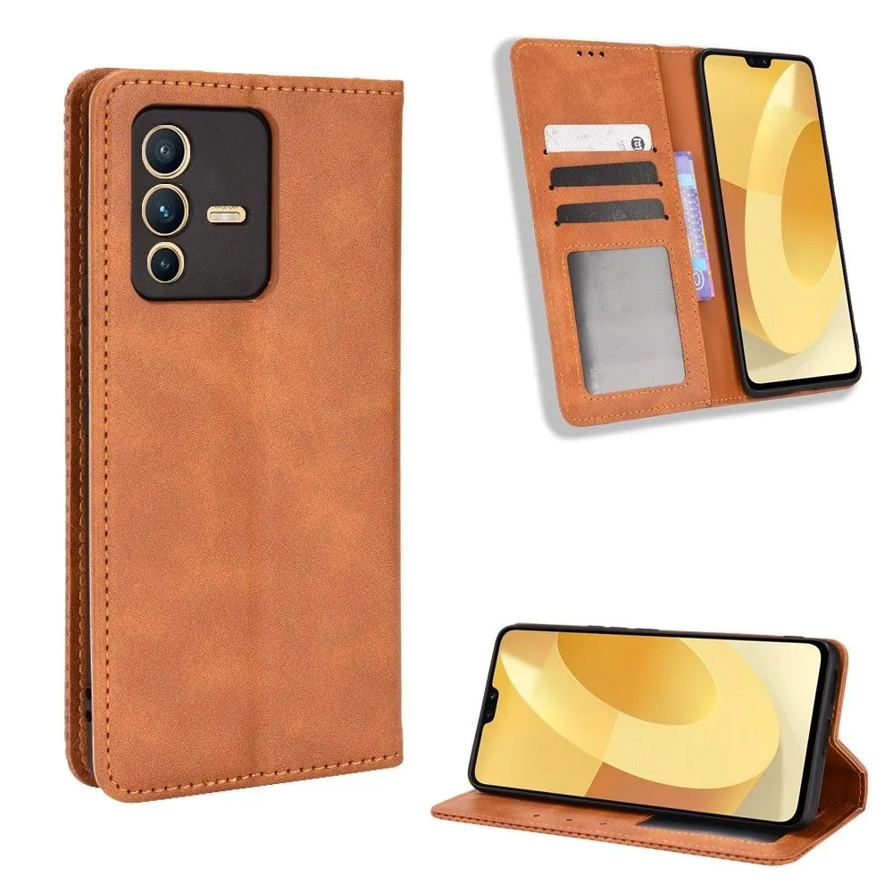 Bofink Vintage Vivo V23 Pro / S12 Pro leather case - Brown