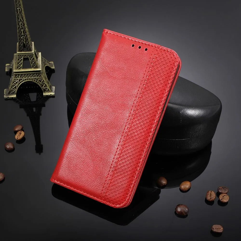 Bofink Vintage Vivo X70 leather case - Red