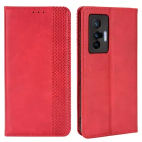 Bofink Vintage Vivo X70 leather case - Red