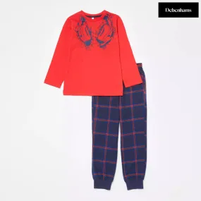 Boys' Red Headphones Print Pajama Set