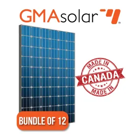 Bundle of 12 - 300 Watt Mono GMA Solar Panel