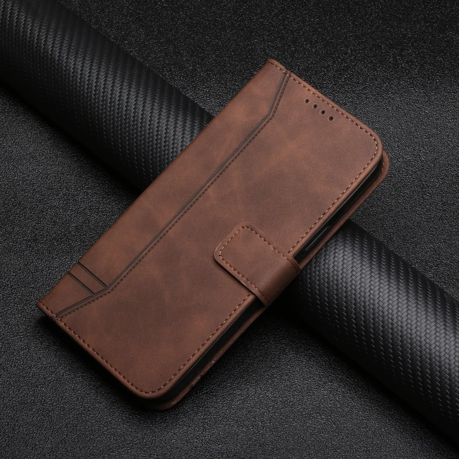 Card Fold Skin Feeling Wallet Mobile Phone Case